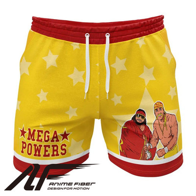 Mega Powers Macho Man and Hulk Hogan Gym Shorts | eBay