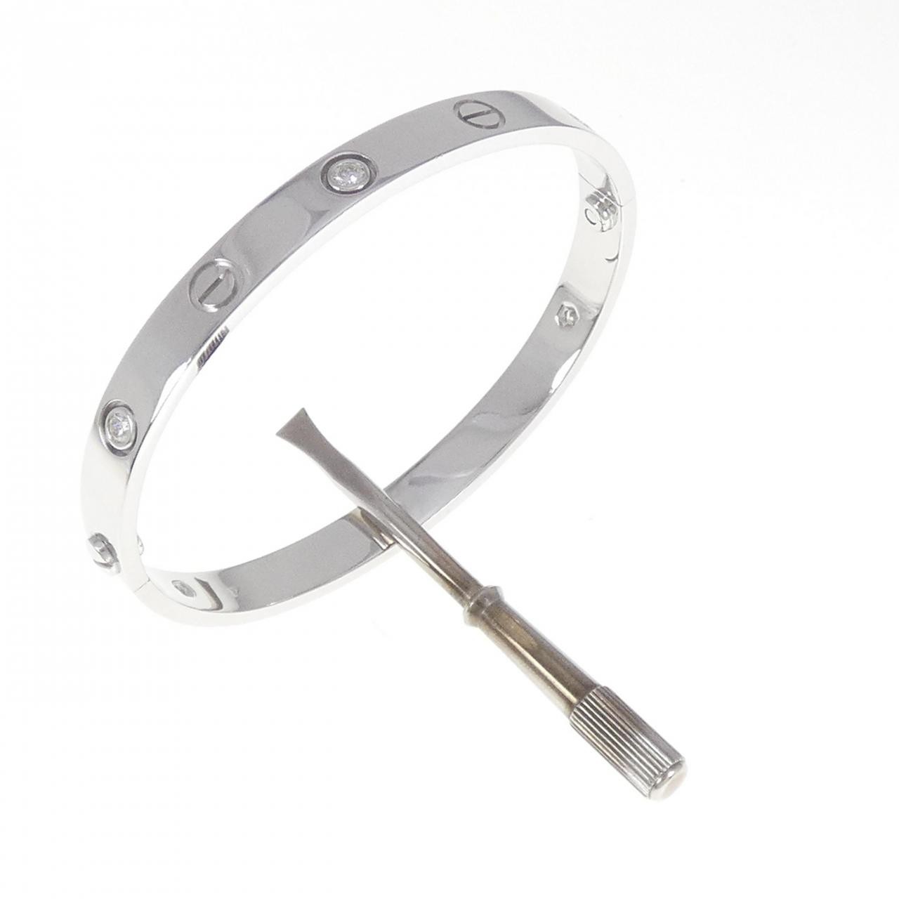 Cartier Love Bracelet Half Diamond 6P 18K Gold 2700039491890