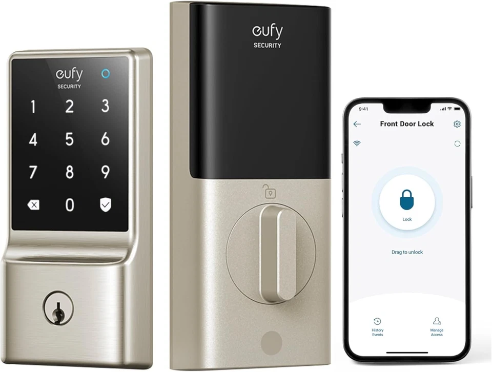 eufy Security Smart Lock C210 Keyless Entry Built-in WiFi Deadbolt Touchscreen