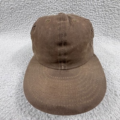 Gustin Hat Cap Strapback Mens Waxed Canvas Leather 6 Panel Heritage Patina USA