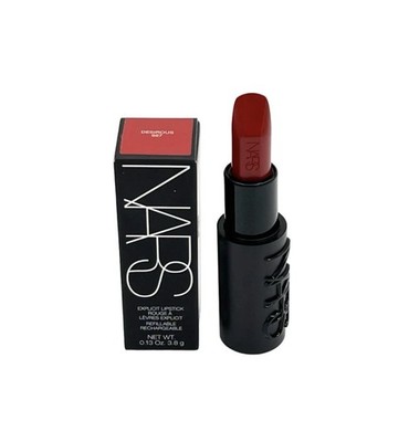 NARS NIB EXPLICIT LIPSTICK  DESIROUS  #867 (BURNT RED) SATIN FINISH~FULL SZ