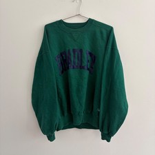 Vintage Russell Athletic Bradley University Green Sweatshirt Large Made in USA