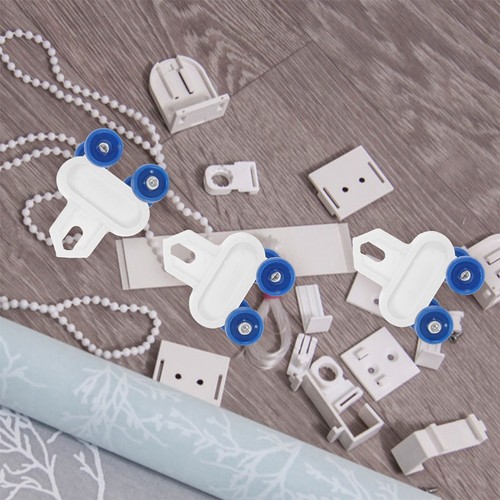 10 Pcs Plastic Pulley Tracks Hospital Curtain Rail Ceiling Mount - Picture 8 of 12