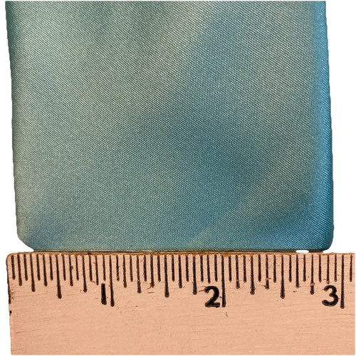 JF J. Ferrar Men's Neck Tie Solid Bright Light Blue Polyester Vintage 3x60” EUC - Picture 4 of 6
