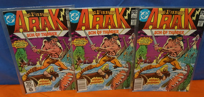 DC Comics Big 1ST Issue Arak Son Of Thunder NO #1 Lot Of (3)