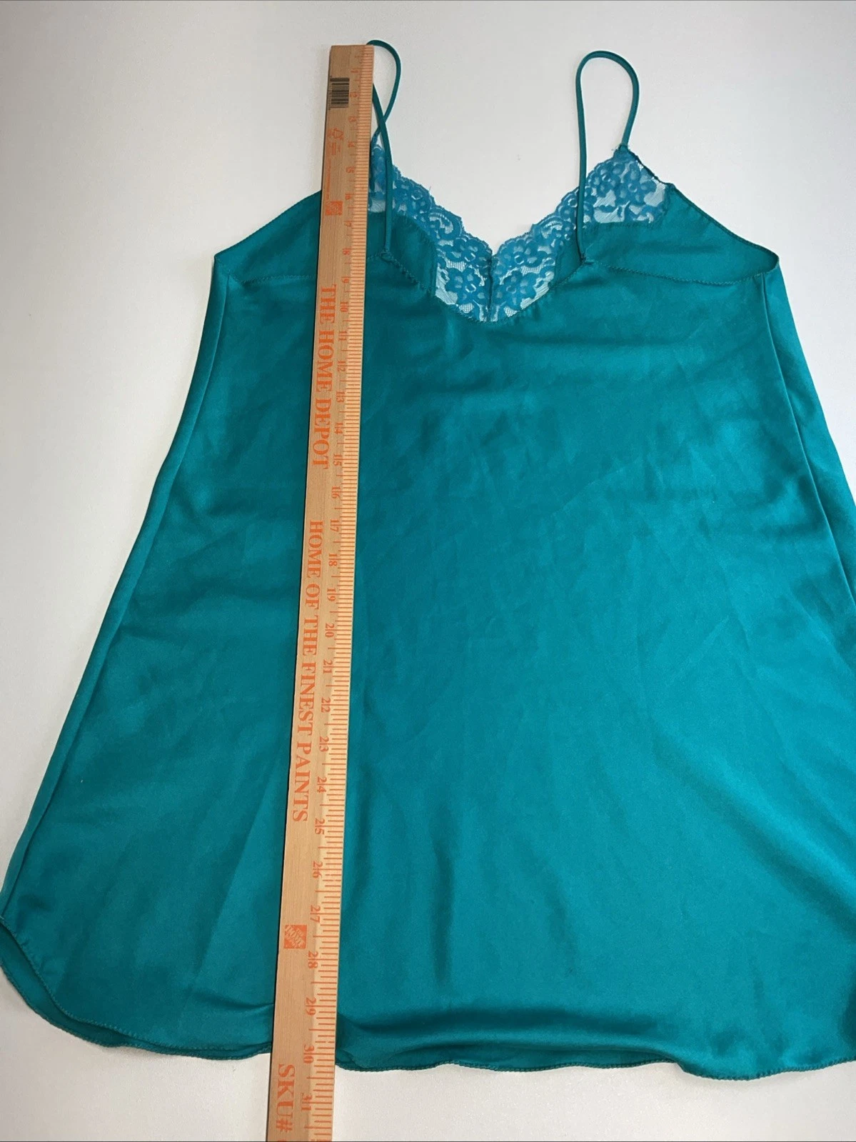 UNDERCOVER Abito Victoria's Secret vintage etichetta oro corona verde raso slip camicia media