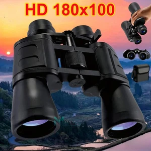 180x100 High Powered Military Binoculars Day/Night Zooming Hunting Camping+Bag