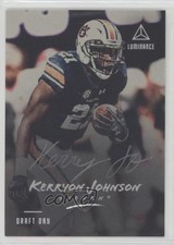 2018 Panini Luminance Draft Day Signatures Silver Kerryon Johnson Auto 0x1