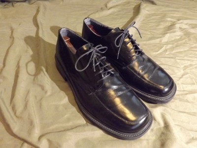 Men\'s Black Leather Shoes / Pacino Mid Venturini Black Sz 9 M “Pacino” Leather Lace-Up Mens  main image 3