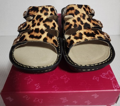 Alegria Dinah Leopard Pantoletten Sandalen Damen Gr. 37 US 7 DIN-402X NEU im Karton - Bild 15 von 21
