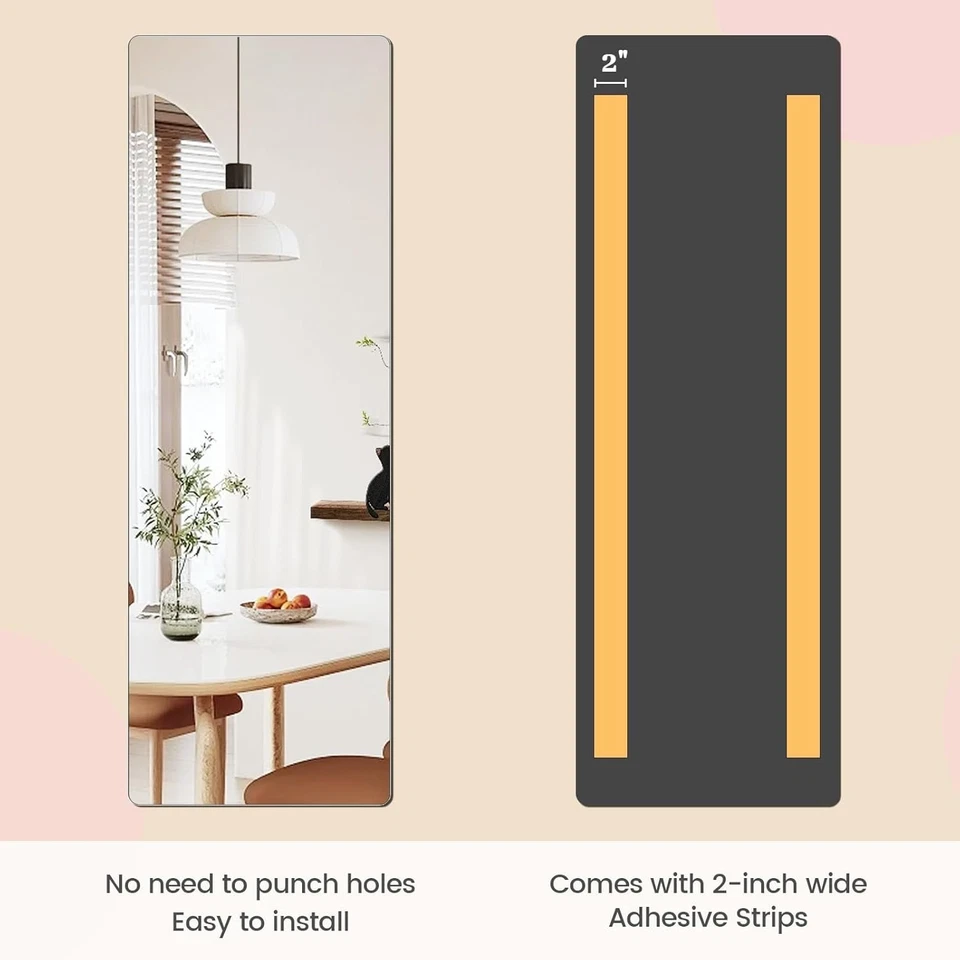 Full-Length Self-Adhesive Acrylic Mirror Sheet - Safe, Lightweight & Stylish - Image 4 of 4