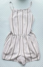 Abercrombie Kids Girls Striped Sleeveless Romper Cotton Square Neck 11-12Y