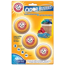 3-Pack Arm & Hammer Odor Busterz Balls Eliminates Odors For 60 Days, Orange