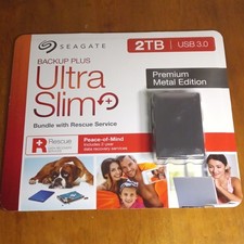 Seagate Backup Plus Slim 2TB External Hard Drive Portable HDD – USB 3.0 -NIP-