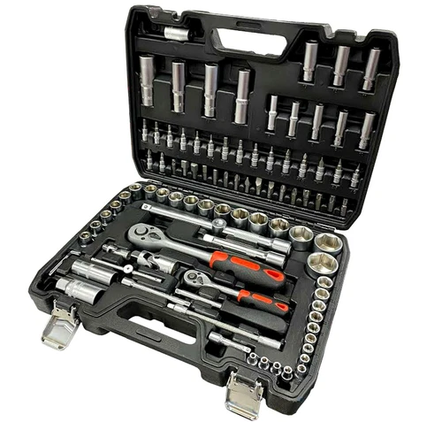 Socket & Bit Set 94pc – 1/2" & 1/4" Drive | Cr-V | Deep Sockets | Ratchets | Cas