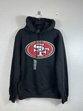 VTG Reebok San Francisco 49ers Hoodie Men Small NWT Black Fleece NFL Apparel