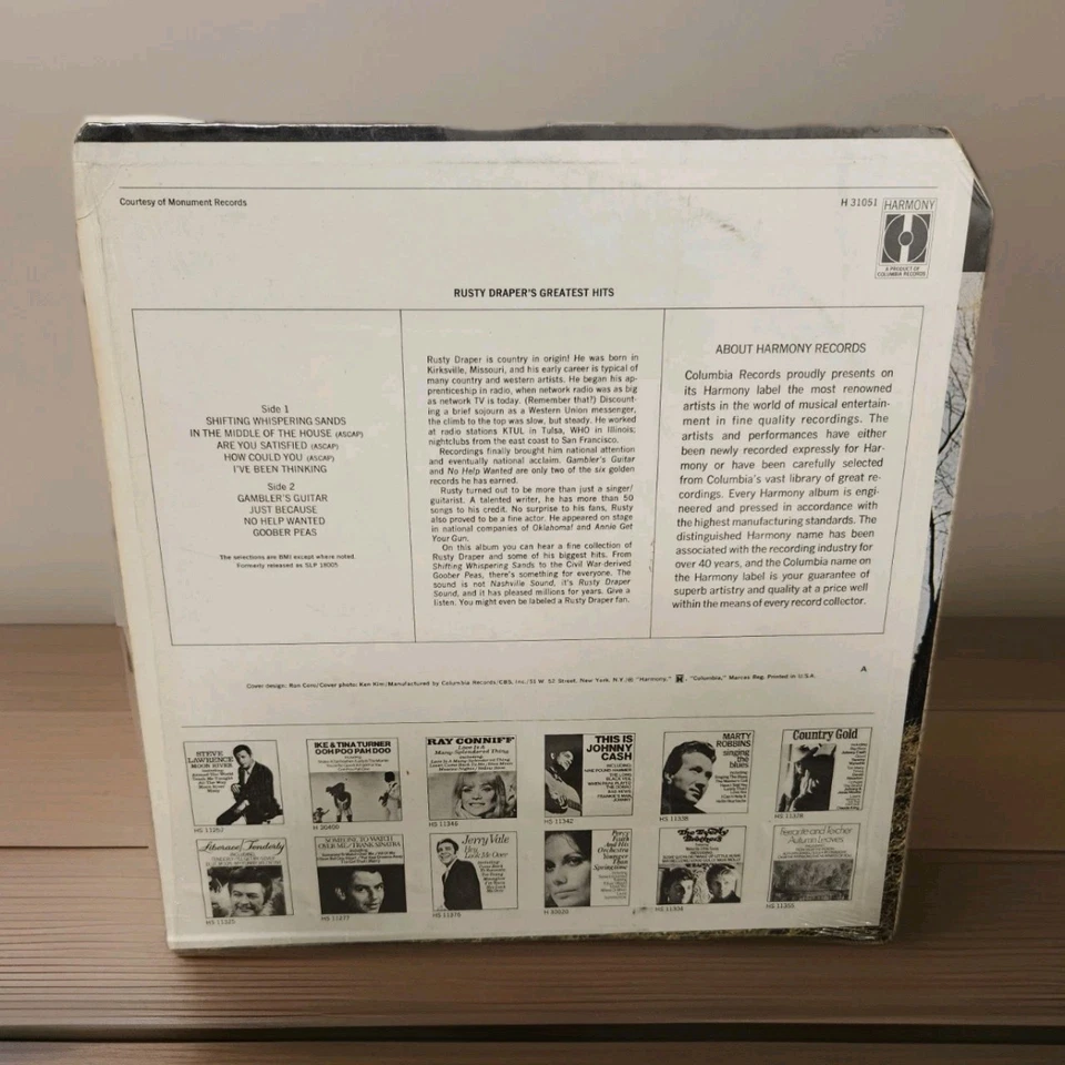 Lot Of 4 LP~Best Of  & Greatest Hits ~Rusty Draper, Don Gibson,  David Houston** Foto 3 de 4