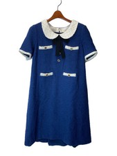 GUCCI Short sleeves Dress Navy 38
