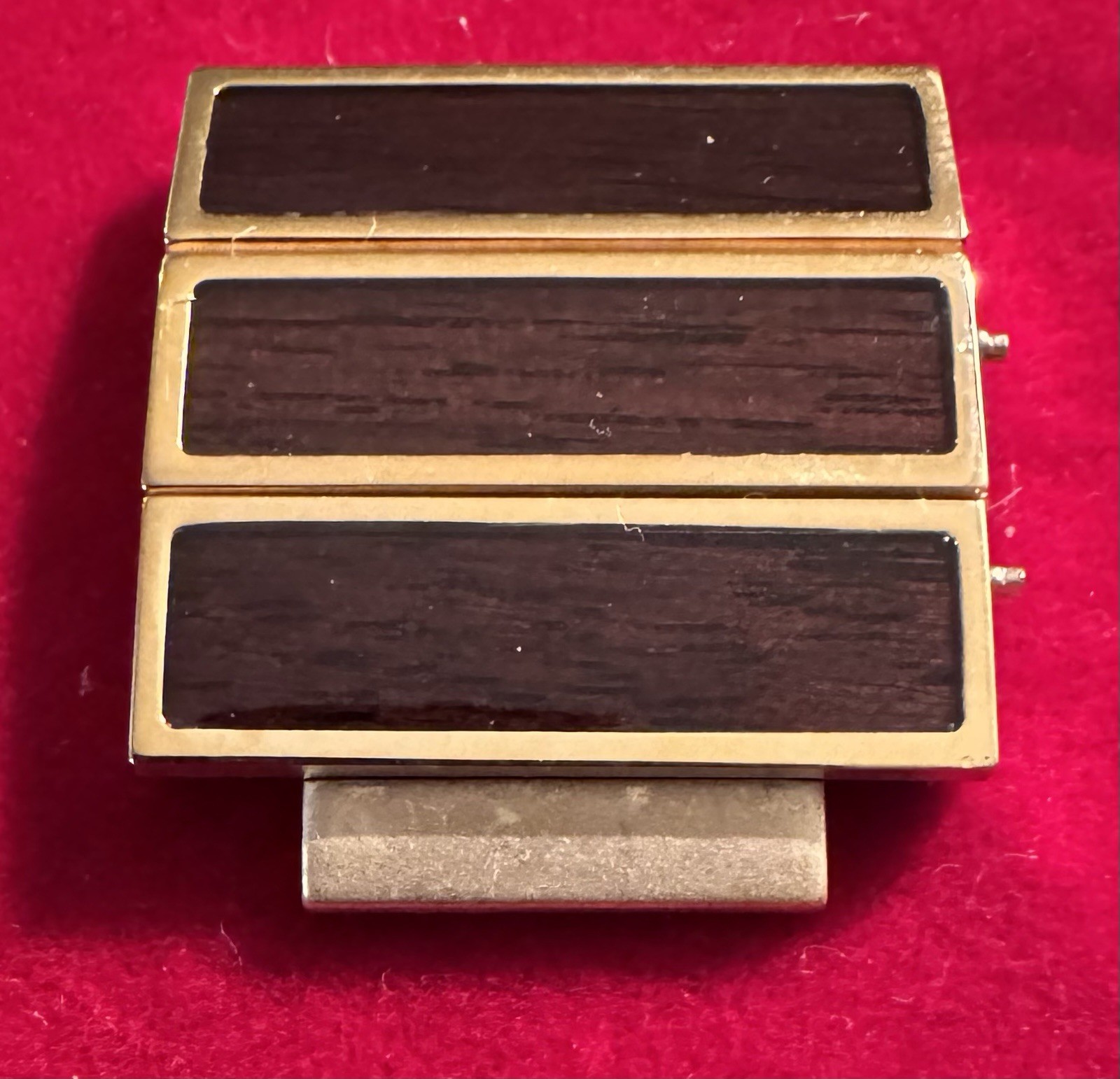 NIXON ROTOLOG Dark Brown Gold Trim Watch Links NEW