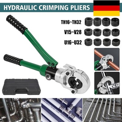 ~Presszange Hydraulisch Zange TH/V/U Kontur für PEX Mehrschichtverbundrohr 15-32