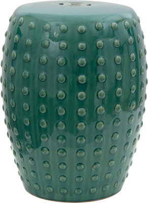 18'' Blue-Green Porcelain Garden Stool