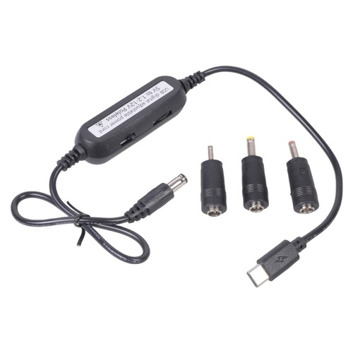 Cavo Alimentazione USBC 5V Step Up Convertitore a 1.2V-12V 5.5x2.1mm con 3 - Foto 9 di 20