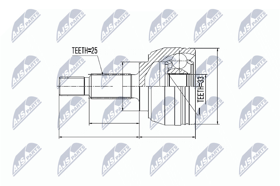 N.T.Y. NPZ-RE-017.NTY Joint Kit, drive shaft for RENAULT