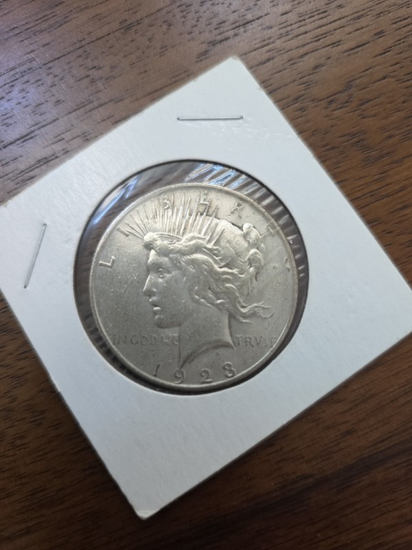 1923  Peace Silver Dollar, 90% Silver, San Francisco, Circulated