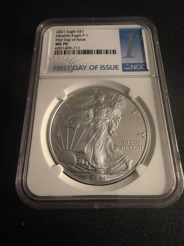 2021 Silver Eagle T-1 NGC MS69 First Day of Issue