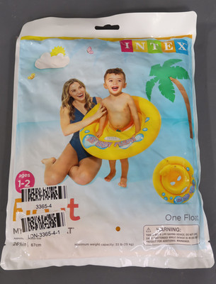 Intex 26.5 inch Baby Tube Float for Pool  Ages 1-2 Years  Yellow/Blue