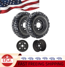 2510-12 Atv Utv Tires With Rims Set Of 2 All Terrain Tires 6pr Tubeless Mud Dir 2510-12 Atv Utv Tires With Rims Set Of 2 All Terrain Tires 6pr Tubeless Mud Dir