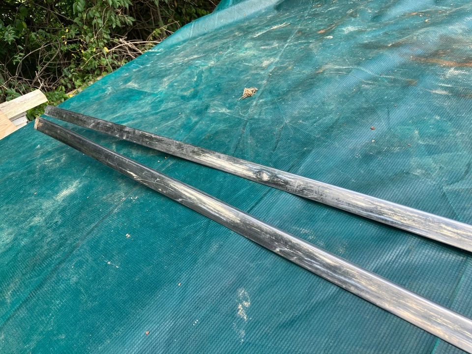 Packard Clipper 1955 1956 sedán cuarto trasero panel acero inoxidable molduras/molduras par Foto 3 de 4