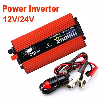 Spannungswandler 2000W Wechselrichter Wind Power Inverter DC 12V 24V 48V to 220V