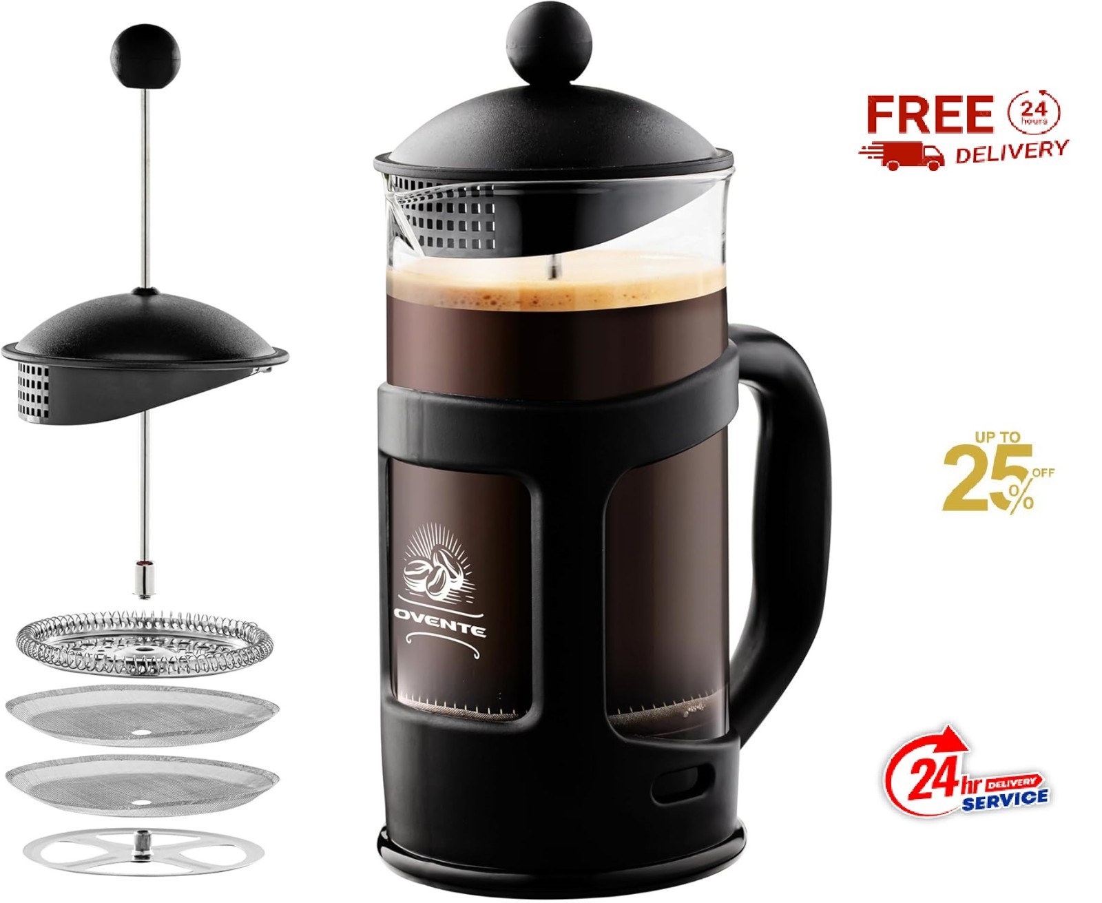 Coffee, Tea And Espresso Maker, Heat Resistant Borosilicat