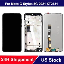 For Moto G Stylus 5G 2021 XT2131-1 XT2131-3-4 LCD Touch Screen Digitizer ±Frame