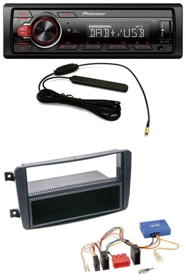 Pioneer MP3 DAB 1DIN CAN-Bus USB Autoradio für Mercedes C W203 2000-2004 schwarz - Bild 1 von 4