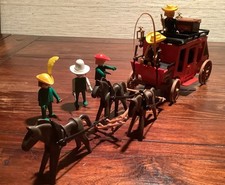 Playmobil Western Postkutschen 3245 Vintage 1980er mit Zubeh&ouml;r