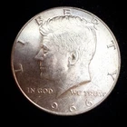 40% Silver 1966  Kennedy Half Dollar - F18C