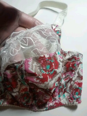 34E FANTASIE VINTAGE 80s 90s Floral Lace Underwired Sensational