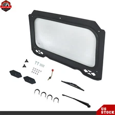 For Polaris RZR Windshield Full Glass with Wiper 900 1000 Trail S, XP Turbo