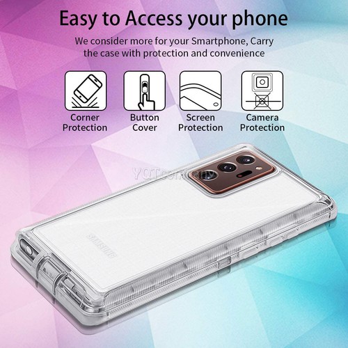 Für Samsung Galaxy S21 Plus S22 S23 Ultra S20+ Hülle Robust Klar Handyhülle - Bild 22 von 55