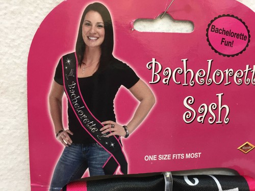 Bachelorette Sash Party Bride To Be Gold & White - Black & Pink Lot 2 Parties - Picture 3 of 3