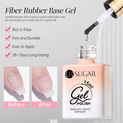 UR SUGAR 15ml Jelly UV Nail Gel Polish Nail Art Manicure Semi-Permanent Varnish - Picture 36 of 36