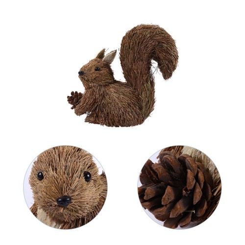 1pc Christmas Squirrel Desktop Adornment Animals Ornament Xmas Decoration - Bild 7 von 12