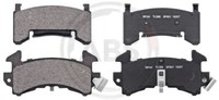 A.B.S. 38154 Bremsbelagsatz, Scheibenbremse Vorne Hinten FüR Cadillac Chevrolet