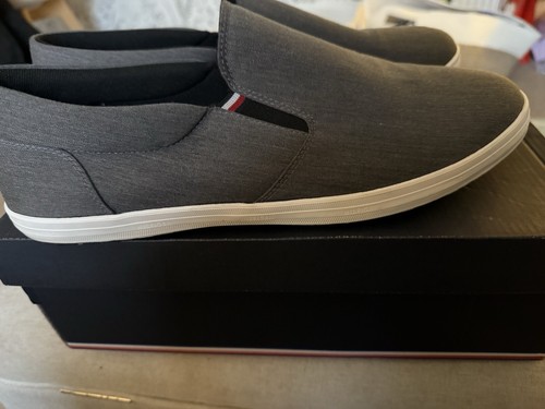 Men’s Tommy Hilfiger Slip On Canvas Trainer  - Picture 1 of 5