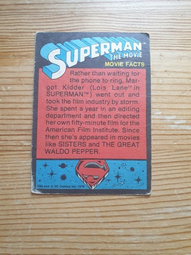 Superman The Movie Trading Cards - TMS - 1978 - Various - Picture 103 of 109