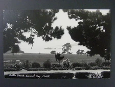 Carmel Bay California CA Pebble Beach Real Photo Postcard RPPC 1930-50