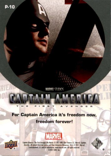 Captain America Movie First Avenger Trading Card YOU PICK 1-99 C1-C13 P1-P12 - Picture 219 of 249