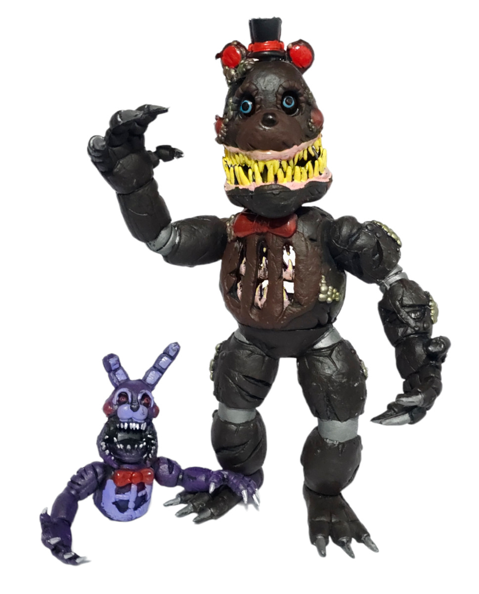 TOY FIGURE MEXICAN Five Nights at Freddy's TWISTED FREDDY COFFEE 10 inches